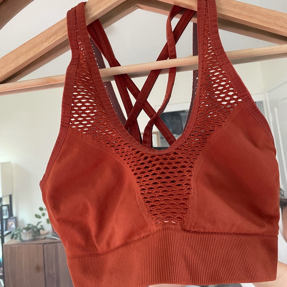 Orange Sports Bra